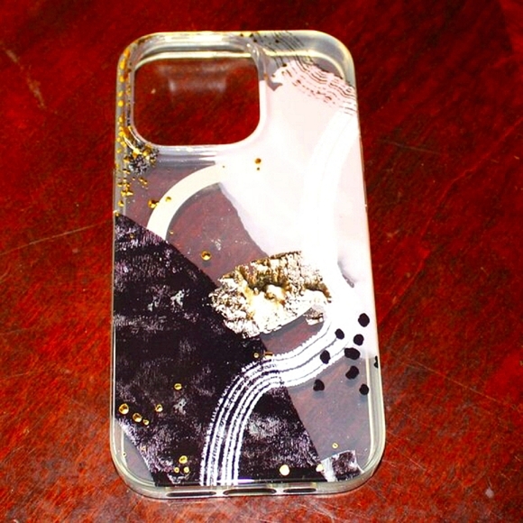 Heyday iPhone 14 Pro Case – Glitter Abstract Swirl Aesthetic ✨ MagSafe Compatibl - Picture 3 of 6